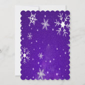 Felices Fiestas Snowflakes met Blue Flat Kaart (Achterkant)