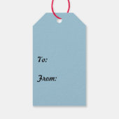 Felices Fiestas Snowflakes Midnight Blue Gift Labe Cadeaulabel (Achterkant)