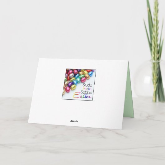 Felices Pascua Spain Easter Retro Fiat 500 Feestdagen Kaart (Achterkant)