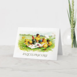 Felices Pascuas. De Wenskaarten van Pasen in het Feestdagen Kaart