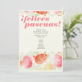 Felices Pascuas Easter Celebración de Resurrección Kaart (Staand voorkant)