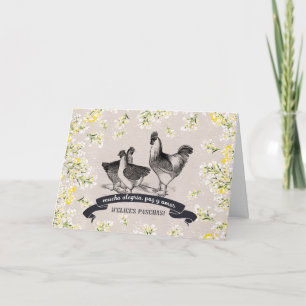 Felices Pascuas. PaasKaart in het Spaans Feestdagen Kaart