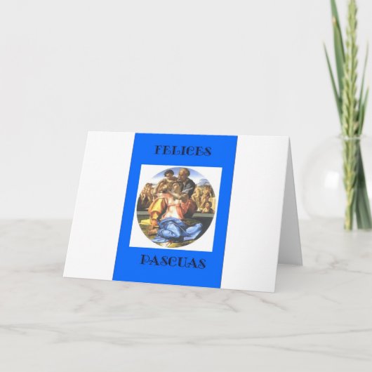 Felices Pascuas Spaanse Pasen Feestdagen Kaart (Voorkant)