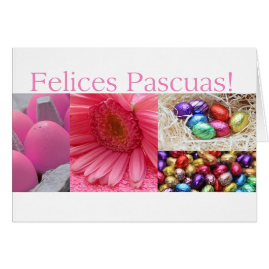 Felices Pascuas spanish Happy Pasaster (Voorkant Horizontaal)