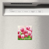 Felices Pascuas. Spring Tulips Easter Gift Magnets Magneet (Insitu (Vaatwasser))