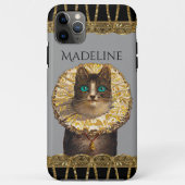 Felicette Bleu Chic French Kat Monogram Case-Mate iPhone Case (Achterkant)