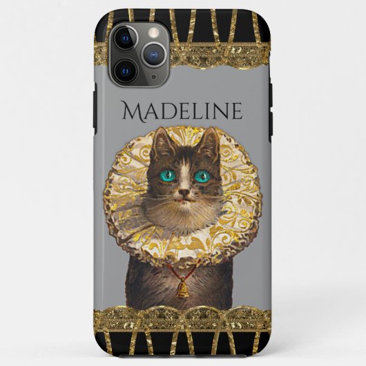 Felicette Bleu Chic French Kat Monogram Case-Mate iPhone Case (Achterkant)