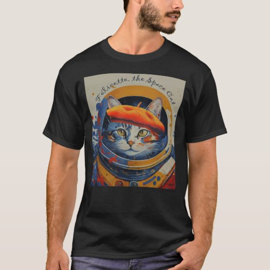 Felicette de Space kat T-shirt (Voorkant)