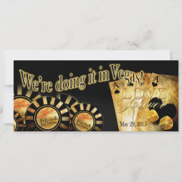 Felicia Champagne Glitterende Las Vegas Deluxe Tro Kaart