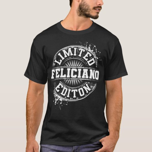 FELICIANO Funny Surname Family Tree Birthday Reuni T-shirt (Voorkant)
