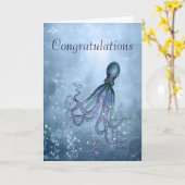 Feliciatatiekaart Octopus Kan Je Knuffelen Kaart (Gele Bloem)