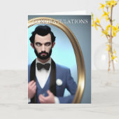 Feliciataties van de getuige van de bruidegom  kaart (Gele Bloem)