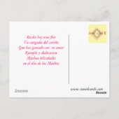 Felicidades dia de las Madres Briefkaart (Achterkant)