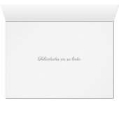 felicidades en su boda tarjeta de matrimonio (Binenzijde Horizontaal (Onderkant))