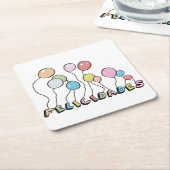 Felicidades Kartonnen Onderzetters (Schuin)