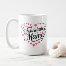 Felicidades Mamá Gelukkige Moedersdag Calligrafie 