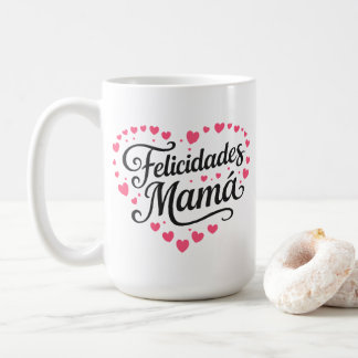 Felicidades Mamá Gelukkige Moedersdag Calligrafie  Koffiemok