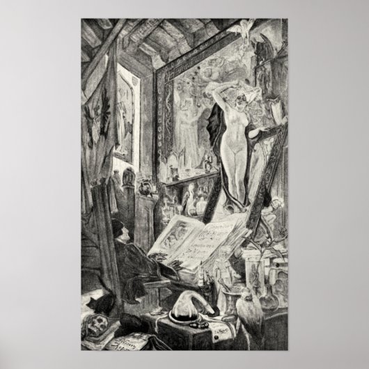 Felicien Rops - Bewitching Poster (Voorkant)