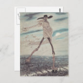 Felicien Rops: De satanie. Satan Sowing Tares Briefkaart (Voorkant / Achterkant)