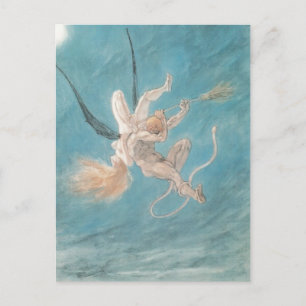 Felicien Rops - De satanie. Verwijderen Briefkaart