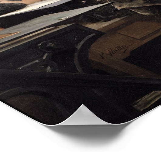 Felicien Rops in zijn studio Poster (Hoek)