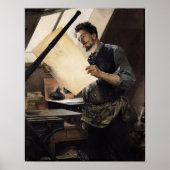 Felicien Rops in zijn studio Poster (Voorkant)