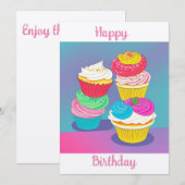 Felicitación de Cumpleaños Kaart (Voorkant / Achterkant)