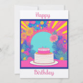 Felicitación de Cumpleaños Kaart (Voorkant)