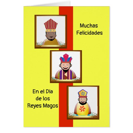 Felicitacion para el Dia de Los Reyes Magos (Voorkant)