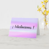 Felicitaciones Spanish Felicitaties Waterverf Kaart (Gele Bloem)