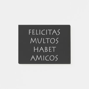 Felicitas multos habet amicos post-it® notes