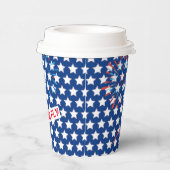 Felicitatie! 4e juli Amerikaanse vlag BBQ Papieren Bekers (Rechts)