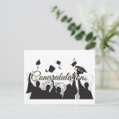 Felicitatie Afstudeerkaart Briefkaart (Staand voorkant)