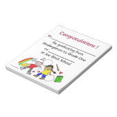 Felicitatie! Afstuderen Kindergarten Notitieblok (Linkerzijde)
