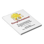 Felicitatie! Afstuderen Kindergarten Notitieblok (Schuin)