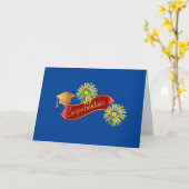 Felicitatie! Afstuderen Wenskaart Kaart (Gele Bloem)