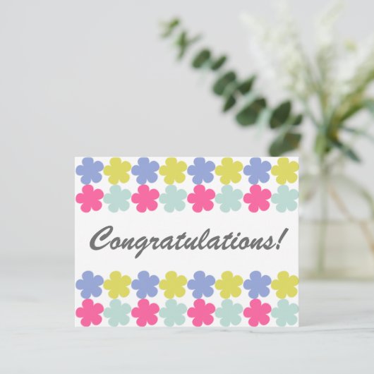 Felicitatie! Briefkaart (Staand voorkant)