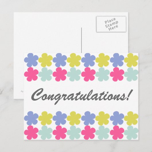 Felicitatie! Briefkaart (Voorkant / Achterkant)