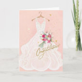 Felicitatie Bruidsfeest Groet Kaart (Voorkant)