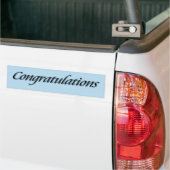 Felicitatie Bumpersticker (Op Truck)