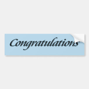 Felicitatie Bumpersticker