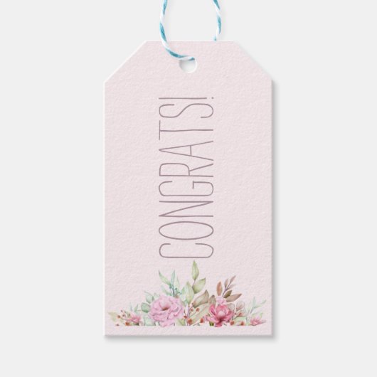 Felicitatie  cadeaulabel (Voorkant)
