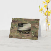 Felicitatie: Camouflage Kaart (Gele Bloem)