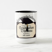 Felicitatie! Certificaat van voltooiing Diploma Mok (Midden)