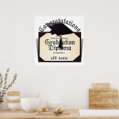 Felicitatie! Certificaat van voltooiing Diploma Poster (Keuken)