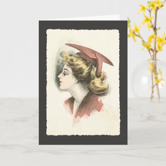 Felicitatie: College of High School Afstuderen Kaart (Gele Bloem)