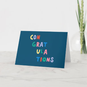 Felicitatie   Colorful Whimsical-typografie Kaart