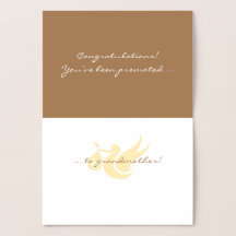 Felicitatie! Grootmoeder Folie Kaart
