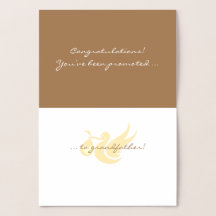 Felicitatie! Grootvader Folie Kaart