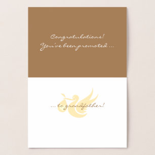 Felicitatie! Grootvader Folie Kaart